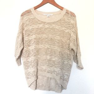 NWOT Cream Knit Pullover Sweater